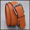 [White Fang] Casual Belt with Pin Buckle, Simple, Durable, Wide, Simple, Business, Men's BTA256 (Brown)