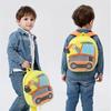 Cartoon Plush Kid Backpack Engineering Vehicles Kindergarten Schoolbag Baby Toddler Backpack 3D Excavator Tractor Backpack