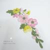 1pair New flower embroidery parches de ropa,DIY Cheongsam Performance Clothing accessories patch