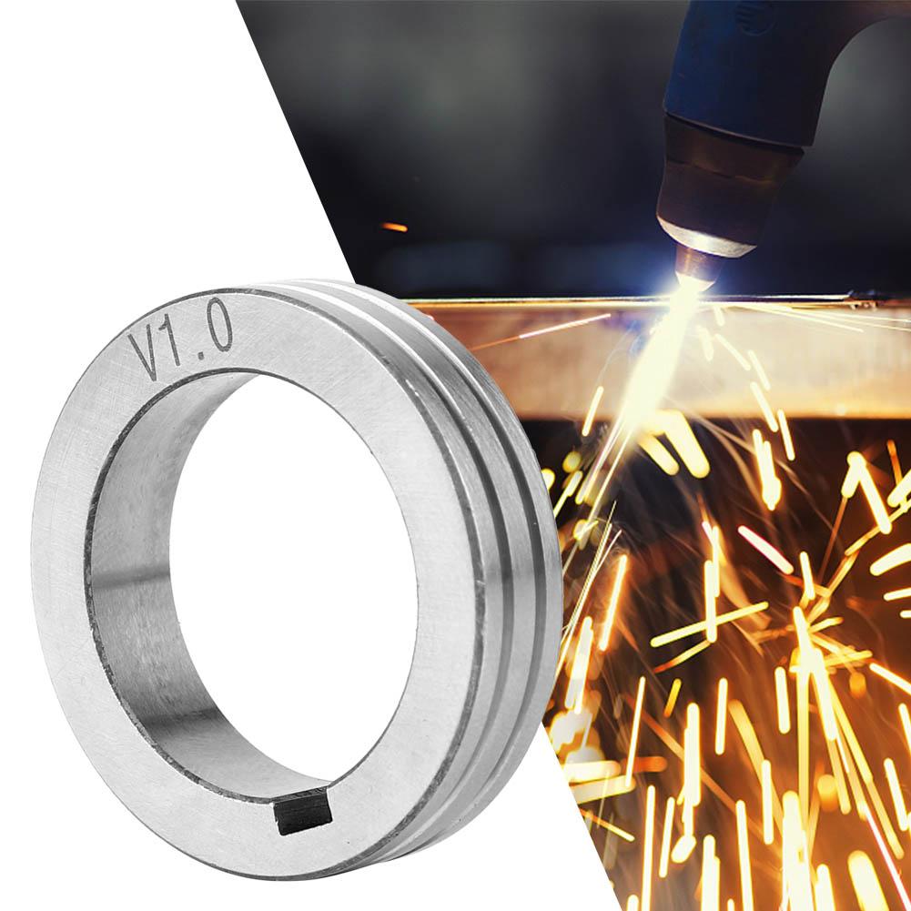 35mm 1.38in Stainless Steel Wire Feeder Roller 0.8 1.0 1.2 Welding Wire Feeding Guide Wheel(1.0