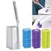 Toilet Bowl Brush with 30 Refills Wall Mounted Cleaning System for Home Household