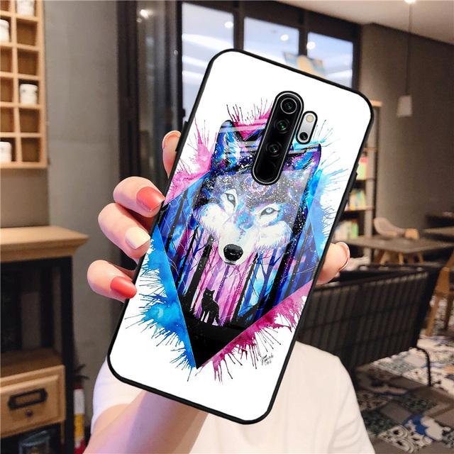 Protective Case For Xiaomi Redmi Note 8 Pro Case Tempered Glass Hard Funda For Xiaomi Redmi Note8 Pro Phone Cover Note 8pro Capa
