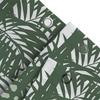 Tropical Leaf Pattern Shower Curtain - Exotic Palm Design Waterproof Bath Decor for Home Spa Ambiance Durable Fabric