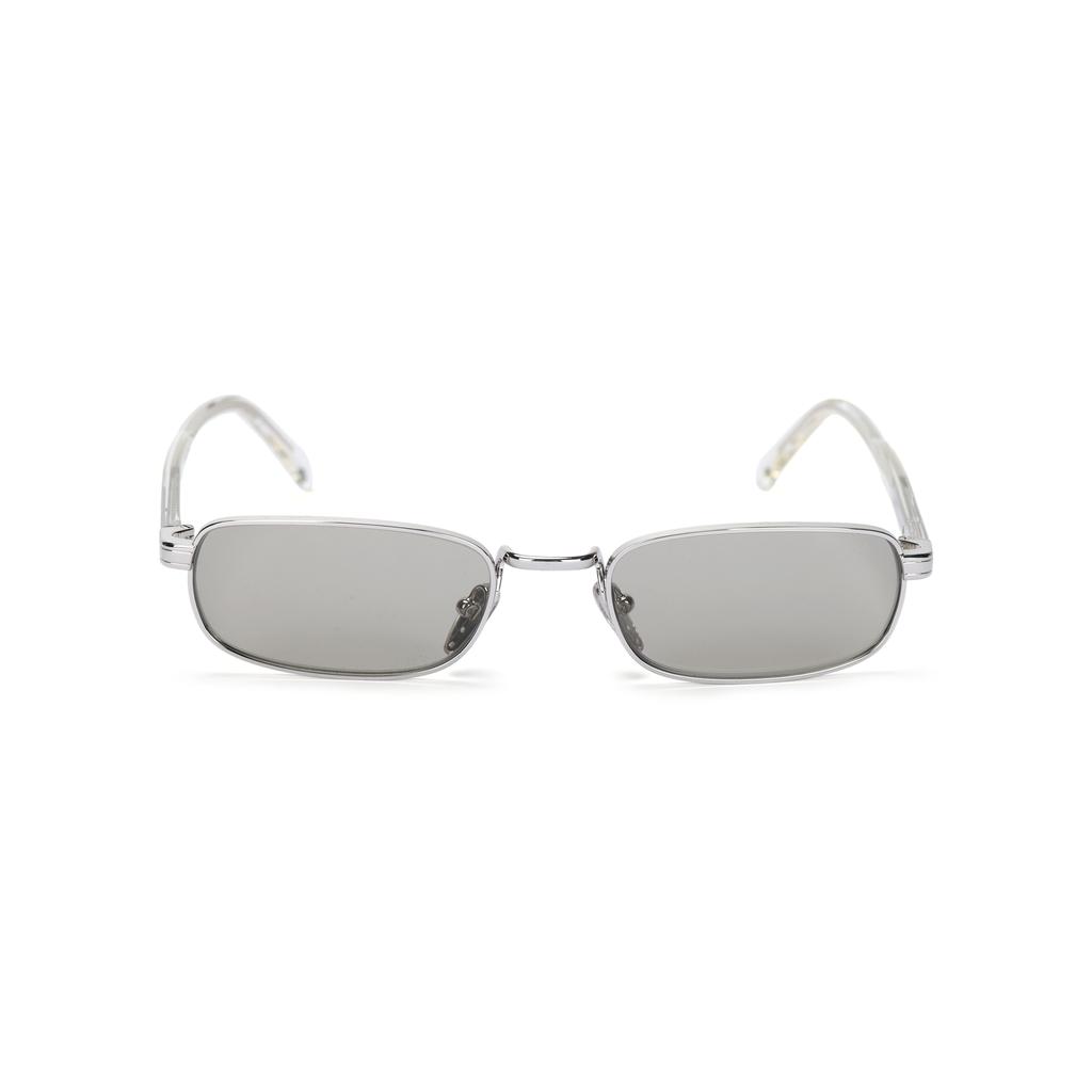 Prada Unique Design Rectangular Sunglasses Men sunglasses Silver PRB54S