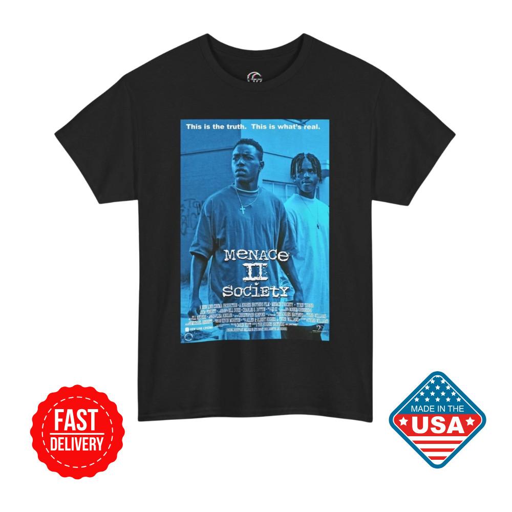 

SALE Menace II Society Movie T-Shirt Menace To Society Retro Tee 90s Movie Fan Unisex T-Shirt S