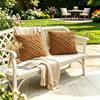 2PCS Woven Textured Plush Throw Pillow Cover Solid Jacquard Cushion Cover Soft Square Sofa Patio Home Decor No Insert