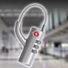 Tsa Customs Lock Overseas Customs Clearance Trolley Luggage Suitcase Backpack Password Lock Padlock With Steel Cable