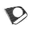 Carbon Fiber Steering Wheel Panel Cover Trim Car Interior Accessories For Honda Civic 10th Gen 2016 2017 2018 2019 2020