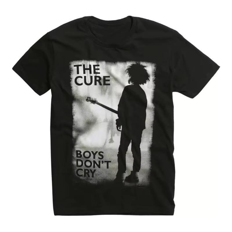 The Cure Boys Dont Cry Retro Style Graphics Cotton Tshirt Unisex  Summer Fashion Short Sleeve Unisexs Shirt Streetwear
