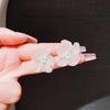 S925 Silver Needle Transparent Acrylic Flower Stud & Clip Earrings for Women – Japanese Korean Style