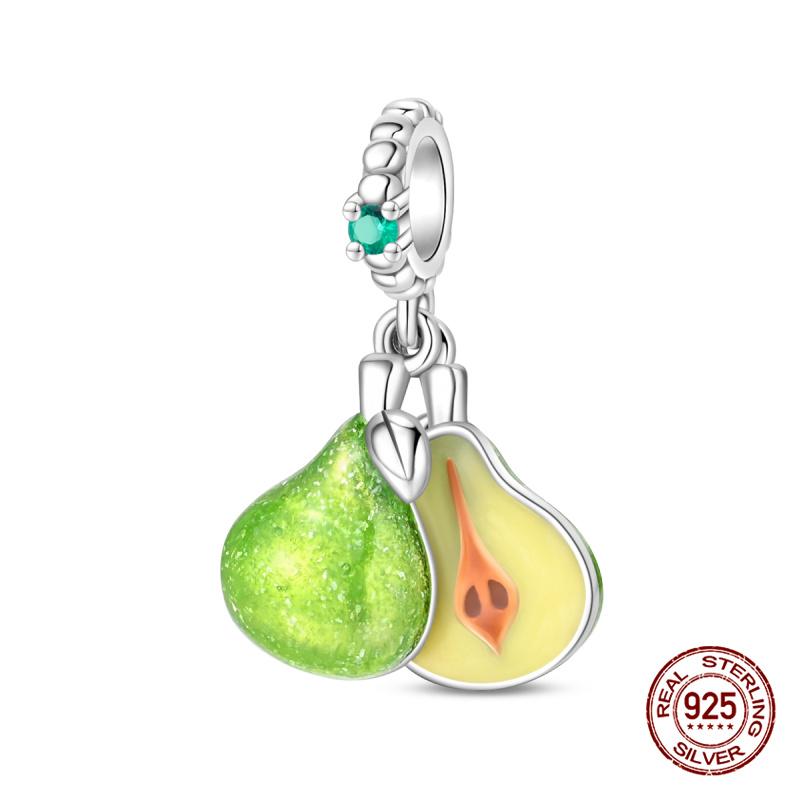 Original Charms Copper Summer Coconut Grove Holiday Charm Fits 3Mm Original Bracelet For Women Diy Jewelry Gifts New In