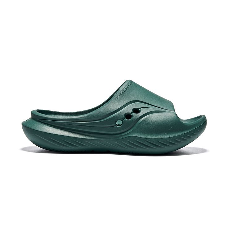 SAUCONY Cradle Casual Comfortable Non-Slip Durable Slide Sandals Unisex Sandals Dark-Green S28901-11