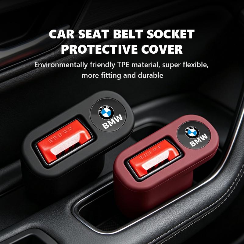 Car Seat Belt Base Anti-Collision Protector Cover Accessories For BMW M3 M5 X3 E93 F10 F20 F30 F40 F15 F25 F26 F31 F49 F86 Q1