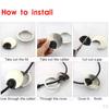 Pack Cable Desk Grommet Cover - 60mm