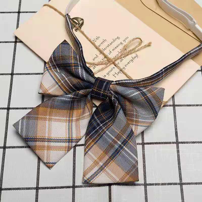 Japanese Academy Style Women's Uniform with Floral Bow Tie