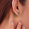 Creative Cute Animal Green Frog Toad Earrings For Women Funny Frog Wear A Santa Hat Piercing Earring Christmas Party Jewelry