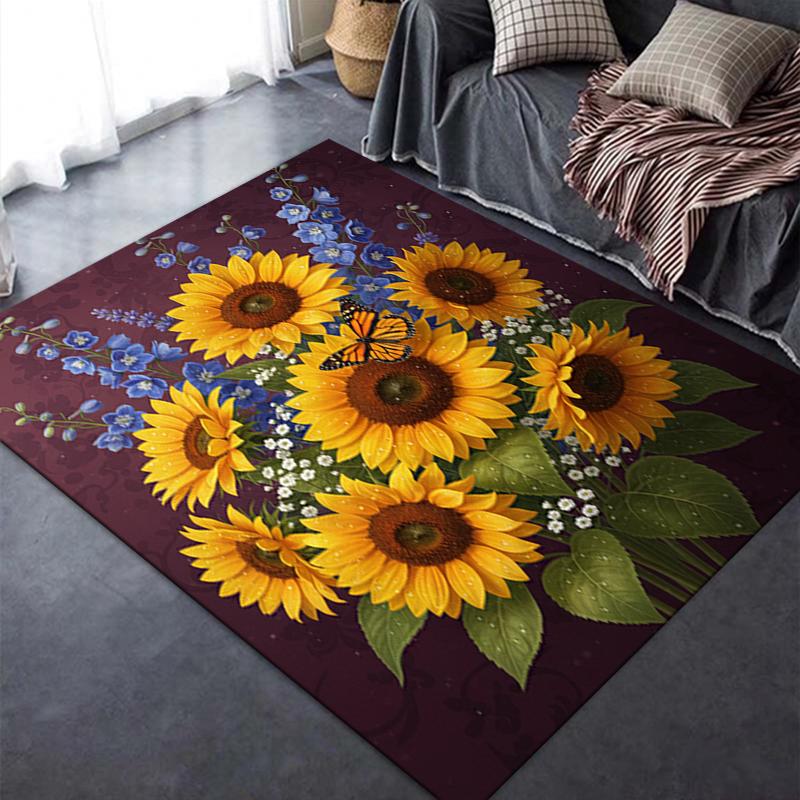 2025 New Classical Flower Carpet Rug for Living Room Bedroom Home Sofa Decoration,Kids play Non-slip Floor Mat18