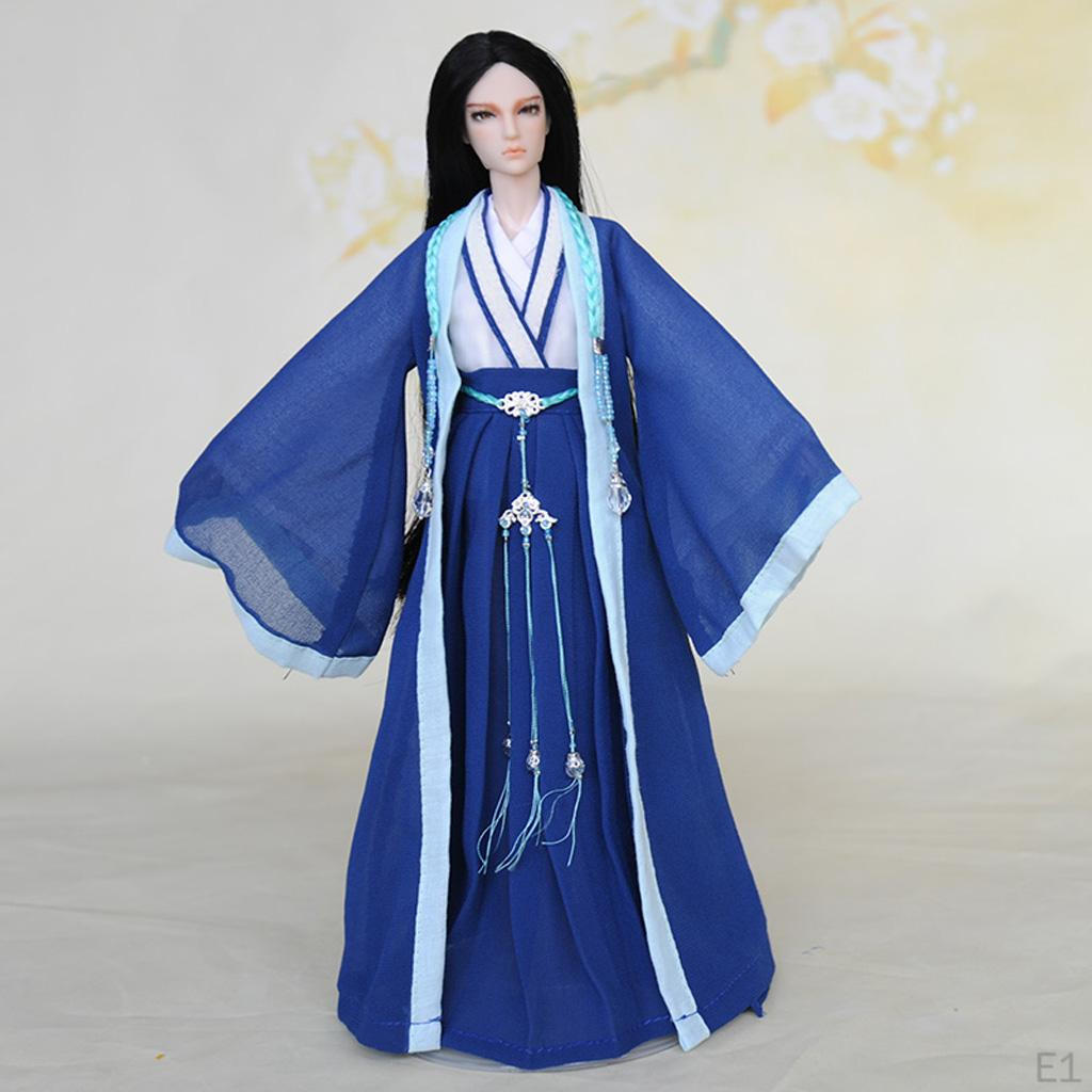 1 / 6 Men Antiquity Costume Blue For HT Doll