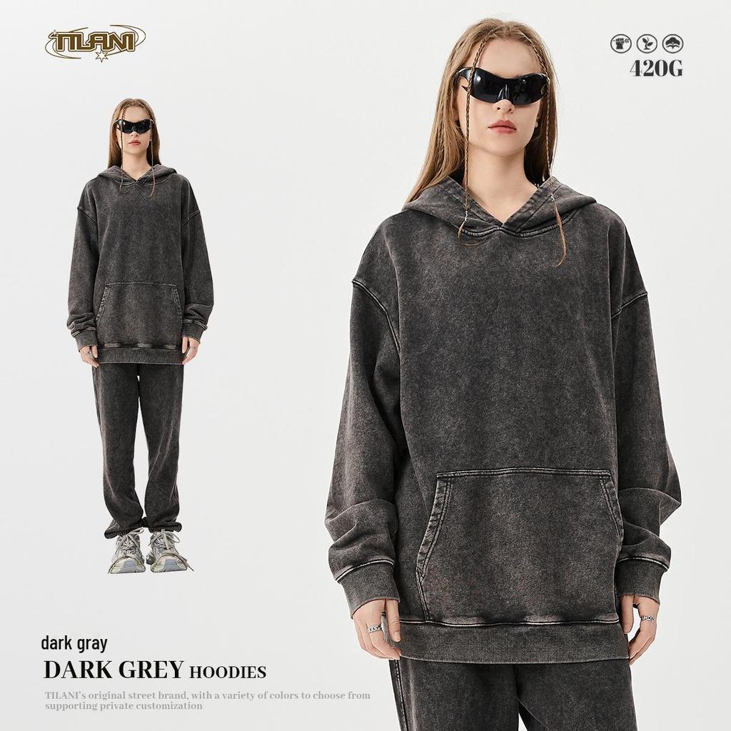 TILANI Unisex 420g Batik Hoodie and Sweatpants Set