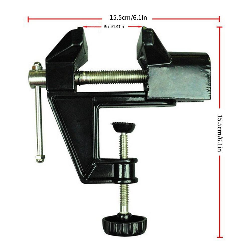 360 Degree Rotation Mini Table Clamp Portable Work Bench Vise Small Vice Holder For Sanding Grinding Detailing Drilling Jewelry