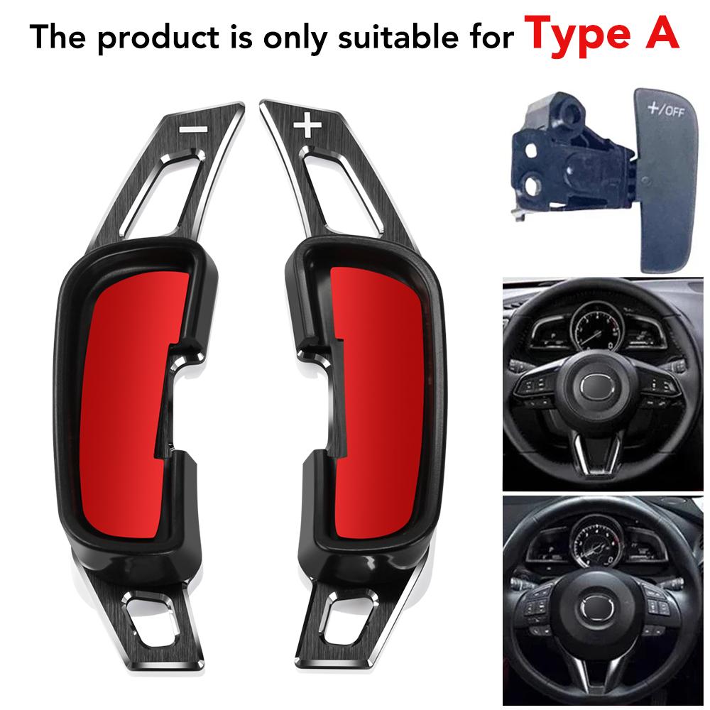Łopatki zmiany biegów do kierownicy samochodowej dla Mazda 2 3 6 Cx-3 Cx-4 2013 Cx-5 Mx-5 Atenza Axela 2014- Dsg