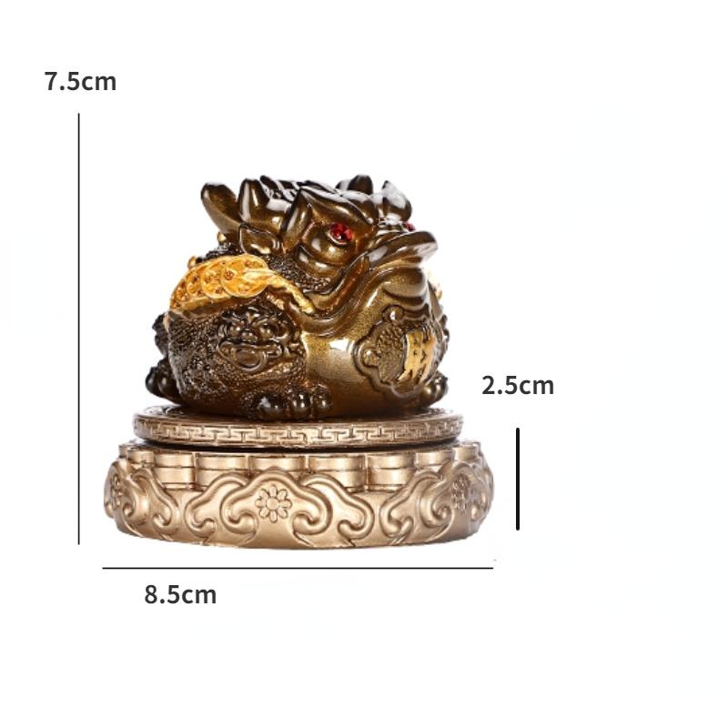 Rotierendes Golden Toad Tee-Haustier, Hochtemperatur-Wasser, Farbwechsel, Heimdekoration, Desktop-Ornamente, Kung-Fu-Tee-Zubehör
