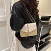 Summer Straw Woven Bag Women's Small Bag 2025 New Fashion Shoulder Woven Chain Foreign Style Messenger Versatile Small Square Bag