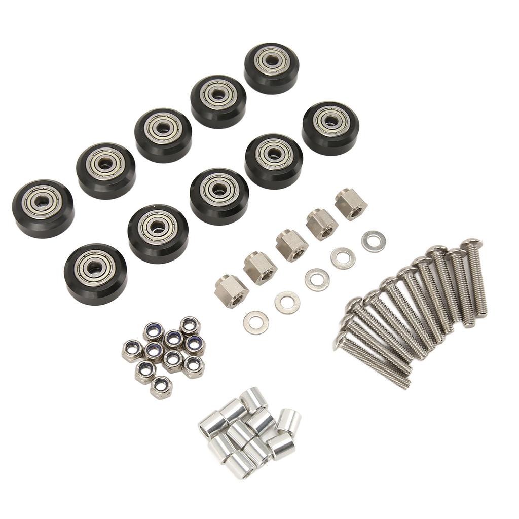 10Pcs 3D Printer Pulley Wheel Set 3D Printer POM Pulley Wheels Plastic Pulley Wheel with Bearing Idler for 3D Printer