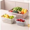 Double-Layer Draining & Storage Basket for Vegetables and Fruits