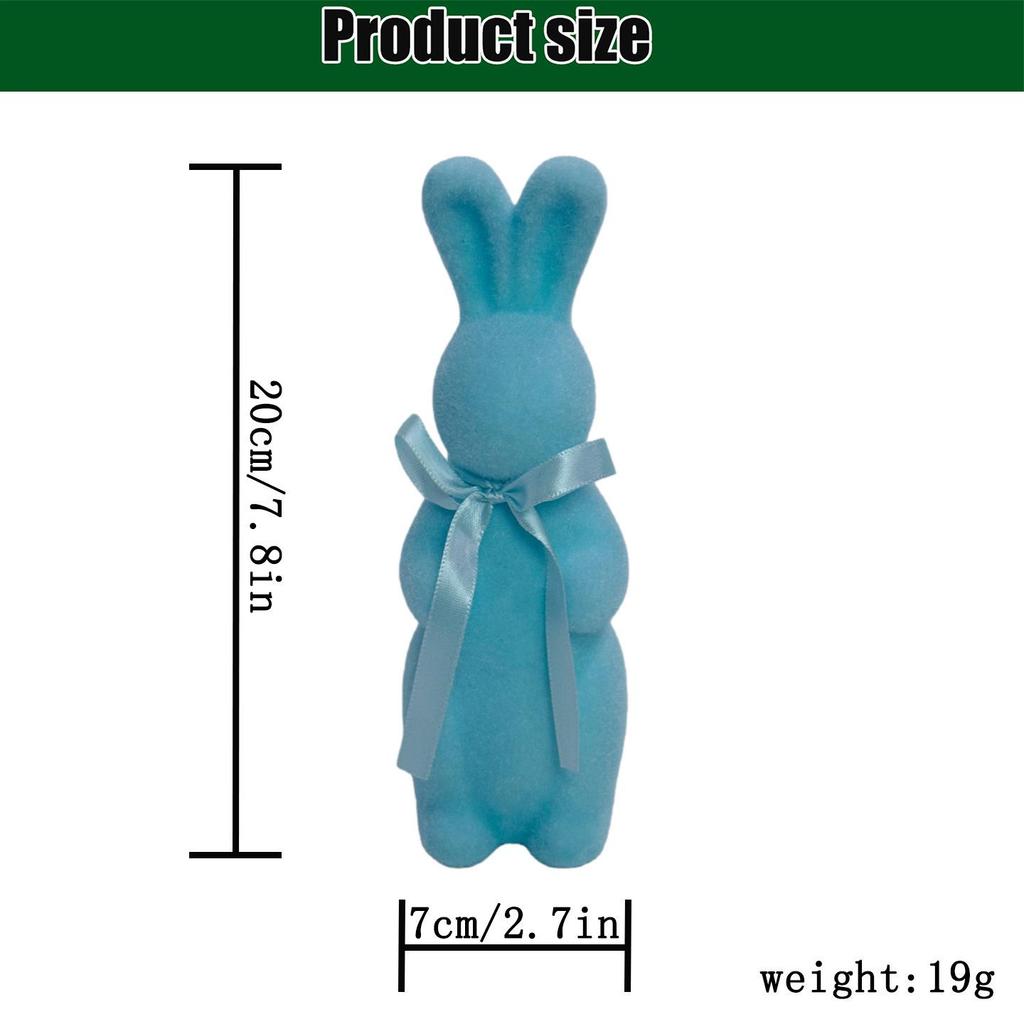 6-Color Easter Bunny Plush Moss Decoration - Cute Living Room Ornament