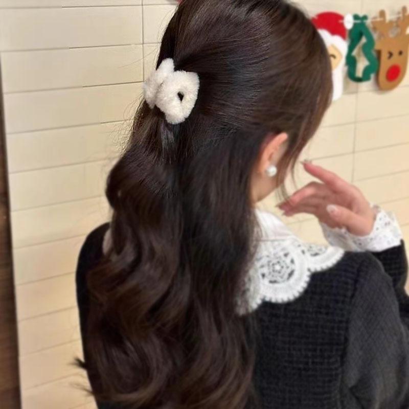 1Pcs Fleece Cat Ear Hair Clip For Women, Side Hair Clip For Bangs And Loose Hair, Cute Princess Hairstyle, Shark Fin Hair Clip