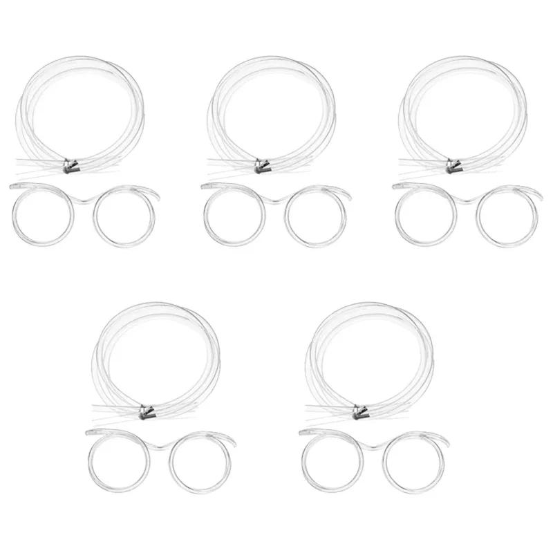 1/5KS Brčka Brýle Legrační Měkké PVC Flexibilní Pitná Trubička Novinka Zábavní Doplňky Párty Barové Potřeby Vánoční Dárek