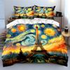 Starry Paris Three-Piece Set Kid'S And Adults' Bedroom Decor, Exquisite Three-Piece Bedding Set Gift