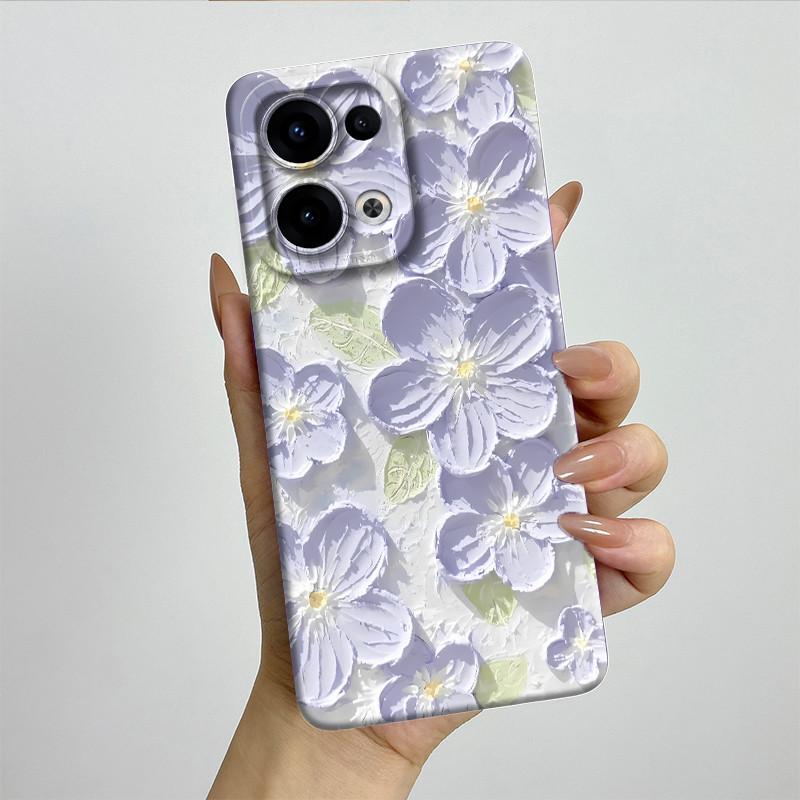 For OPPO Reno 13 CPH2689 Reno13 Phone Case Soft Silicone Funda Sweet Painted Fashion Cartoon Bumper Coque Printed Back Cover