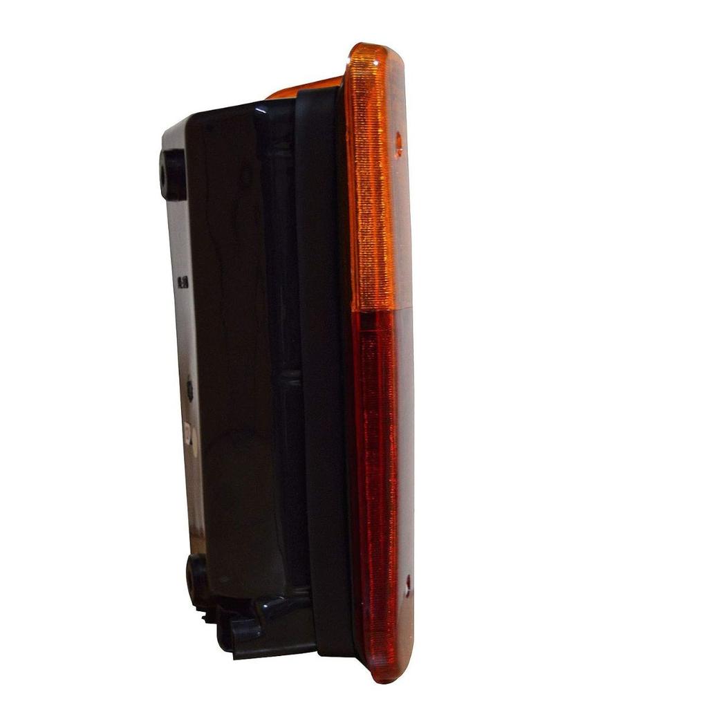Zestaw tylnych świateł 24V do ciężarówki i mikrobusu Mercedes – Kompatybilny z Mercedes 508D, 608, L407 | Czerwono-pomarańczowy klosz | 3-funkcyjny | Zestaw 2 sztuk (Lewy + Prawy)