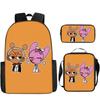 Game Incredibox Sprunki Pattern Large Capacity Three Piece Students School Bag
