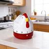 Manual Wind Up Mechanical Timer Hen Countdown Clock Pattern Decor Kitchen Timer  Classroom Use