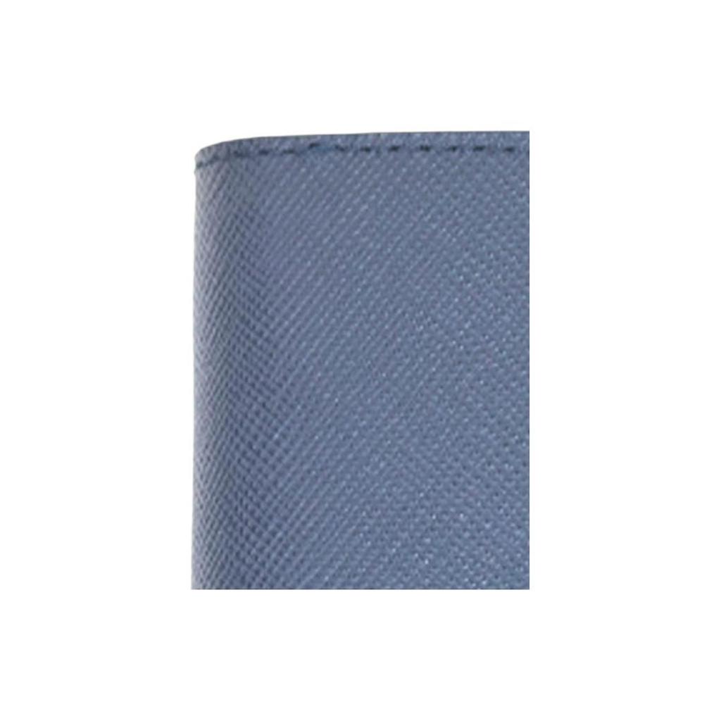 Montblanc Folding Leather Wallet Men wallet Blue 128585X