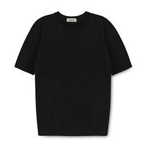 TRADCLUB [2Pack] Soft Round Short Sleeve Knit (4 Colors) (Type A)