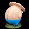 3D Printed Farmer's Crack Coin Bank Funny Pig Money Bank for Kids Wacky Saving Coin Jar Ornament for Desk Decoration