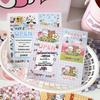 Cute Cartoon Style Adhesive Sealing Stickers for Cards and Gifts