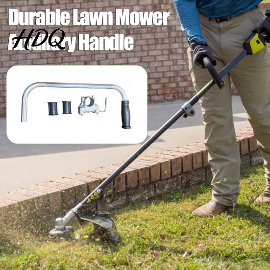 Auxiliary Grip Lawn Mower Handle for Handle Weeder Extension with Bracket Professional Gardener Tool Clamp Ergonomic Trimmer Care Landscaping Yard