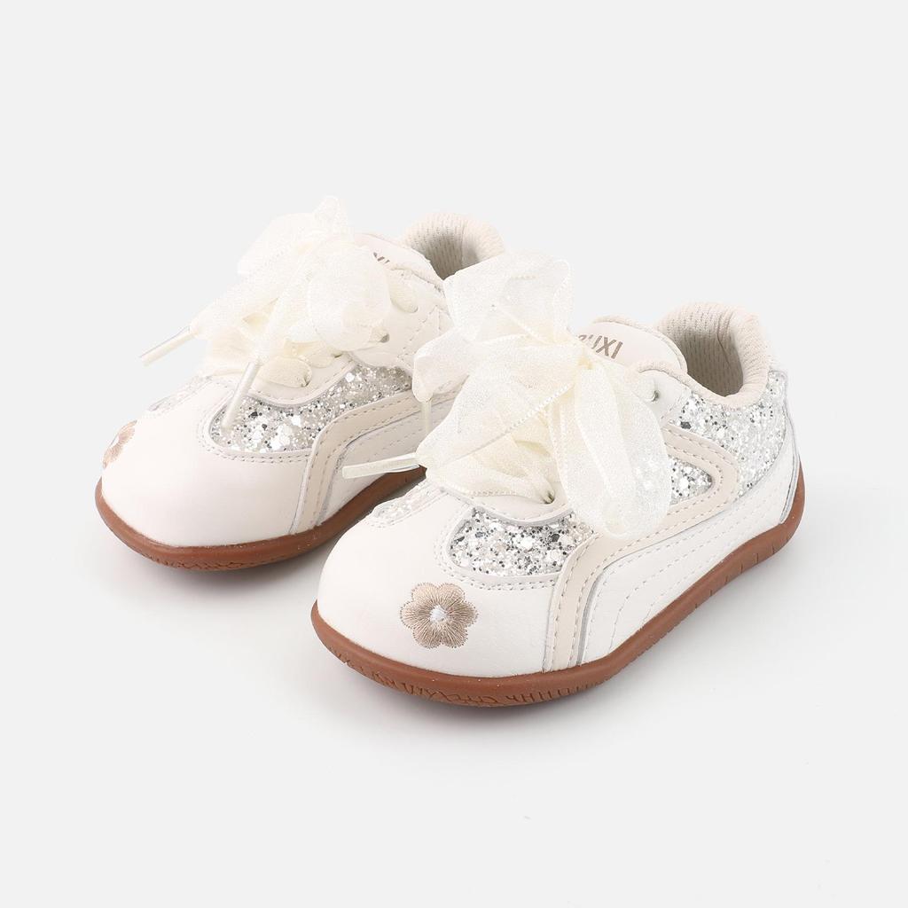Baby Girl Princess Bow Shoes: Soft Sole Non-Slip Toddler Sneakers for Spring