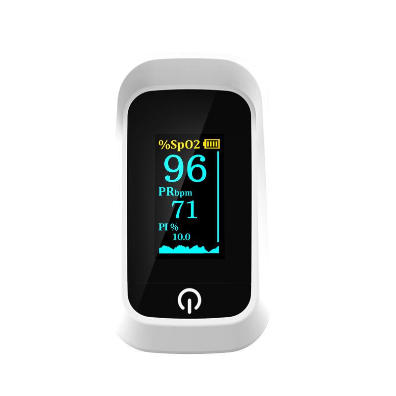 Portable Fingertip Pulse Oximeter OLED Display Blood Oxygen Saturation and Pulse Rate Monitor for Home and Travel
