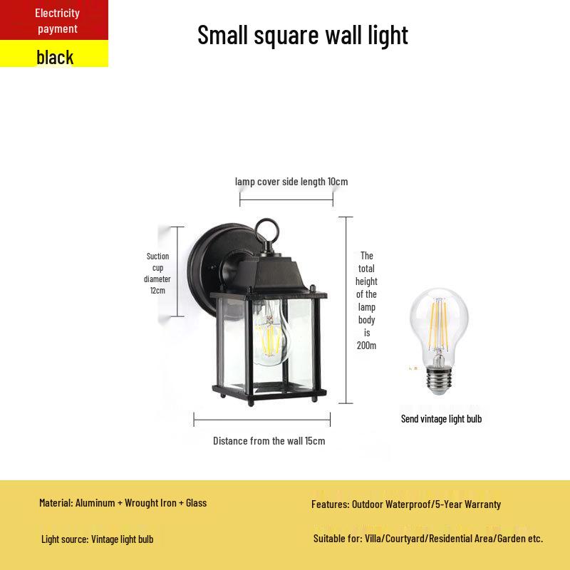 

Европейский стиль Современный Минималистичный Водонепроницаемый Настенный светильник для улицы/помещения для садов, вилл, лестниц и коридоров