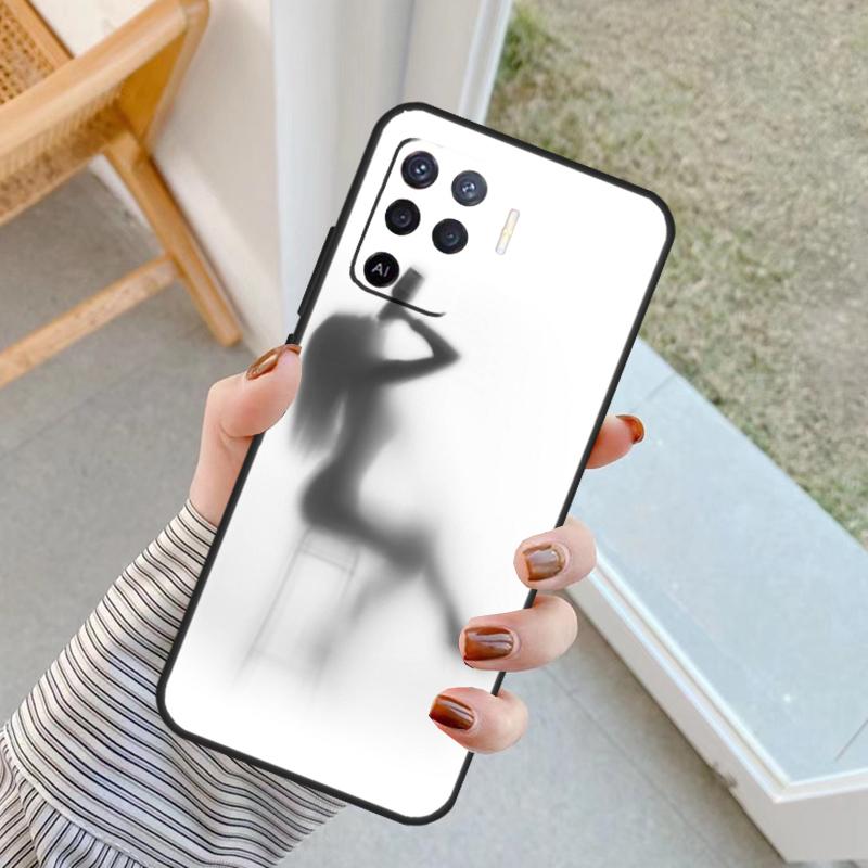 Woman Silhouettes Case For Oppo A60 A80 A40 A17 A57 A77 A74 A54 A94 A78 A98 A18 A38 A58 A96 A76 A16 A15 A5 Pro