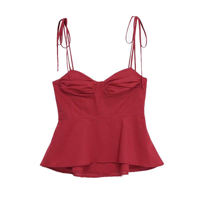 Kaslead New Women Clothes Western Style Fashion Simple Small Top Bustier 8155920