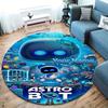 ASTRO BOT Custom Name Round Area Rug,Carpet Rug for Living Room Bedroom Sofa Playroom Decor,Non-slip Floor Mat