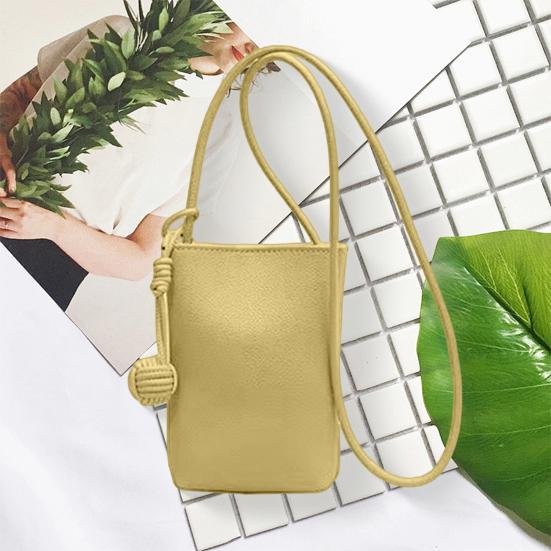 Women's Crossbody Phone Bag Solid Color Mini Messenger Bag Small Crossbody Purse Cell Phone Bag for Casual Outings Shopping Street