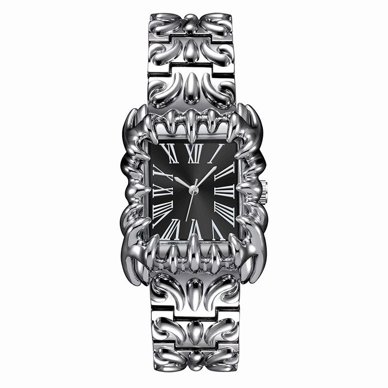 Square Claw Millennium Watch Men'S Retro Style Y2K Special-Shaped Tide Brand Quartz Watch